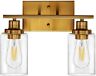 28297 Unbranded Vintage Brass Wall Sconce Light Fixture Industrial 768157828297