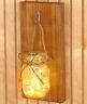2950044 Afoyft Mason Jar Lighted Wall Sconce Rustic Farmhouse Country Art