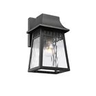 2s093bk10-od1 Chloe Wall Sconce Tall Transitional Bulb Textured Black 602573225769