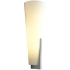 3-589-124 Oxygen Lighting Songbird Led Wall Sconce Satin Nickel White Opal