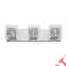 Mdn-1116 3-light Bel Air Lighting Block Crystal Vanity Crystal-chrome