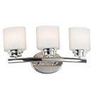 03392 3 Vanity Polished Nickel Bow Kenroy Finish Light