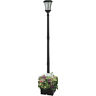 302001 Abigail Solar Lamp Post With Planter 814717020066