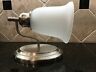 3098gu-ni-118 Xing Nan Satin Nickel Interior Wall Sconce Alabaster Shade Qty