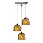 31080 3amb Light Bulb Chrome Pendant Amber Polished 3 Viva