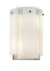 3180.01 Velo Sonneman 3180 Polished Chrome 2 Light Wall Sconce With Glass Retail 425