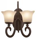 3274to-1255 Kalco Lighting Santa Barbara 2 Light Bracket Tortoise Shell 0720062188897