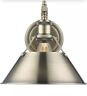3306-1w-ab-ab Golden Lighting Orwell Wall Sconce Aged Brass 844375040946