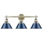3306-ba3 Ab-nvy Golden Lighting Orwell Bath Vanity Light 844375042216