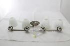 3358 Trans Globe Lighting Bn Traditional Frosted Four Light Bath Bar Nickel 736916599863