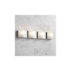 3388w-4 Possini Euro Design Frosted Glass Bands Wide Bathroom 736101426806