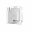 35248495 Dainolite Elegant 1 Light Bedroom Wall Sconce Clear Frosted White Glass Polished Chrome