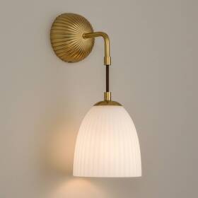 Td2405047td2405047 360 Lighting Comfrey 15 Inch High Warm Brass And Glass Wall Sconce