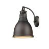 3602-1w-rbz-rbz Golden Lighting Duncan Wall Sconce Rubbed Bronze