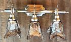 373-sn Millennium Lighting Light Vanity Sn Satin Nickel Finish Amber Hand