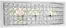 37403 Kichler Lighting Bathroom Vanity 3 Light Dimmable Crystal Chrome Rectangle Wall Fixture