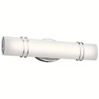 37424 Kichler Ebson Chrome Cylinder Led Vanity Light 737995374242