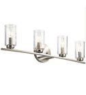 37429 Kichler Marita Brushed Nickel Cylinder Vanity Light