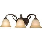 3x100w Fixture - Forged Vanity Bronze Wall Lighting Bathroom Finish Mount