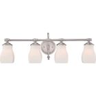Cle8604bn - 4 Light Bath Clarke Quoizel Fixture Brsh Wall Nikl Lgt