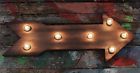42 Industrial Weathered Lighted Arrow Vintage Rustic Wall Lamp Light Bulb Sign 807472640778
