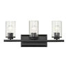 4309-ba3 Blk-blk-sd Golden Lighting Black Mercer Bathroom Vanity Light 844375072923