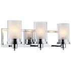 43179240631 Three Light Wall Mount Chrome Finish With Glass 782298964782