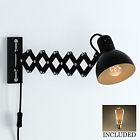 43189101808 Artifactdesign Industrial Look Adjustable Wall Reading Task Lamp Swing Arm