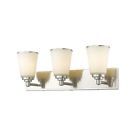 432-3v-bn 432-3v Jarra Vanity Light With White Glass Shade 685659049657