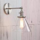 43219-78357 Permo Single Sconce With Funnel Flared Glass Clear 643845673833 43219-78357 Permo Single Sconce With Funnel Flared Glass Clear 643845673833