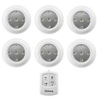 43397-16488 Ellishang Puck Lights With Remote Control Pack Led 606682493842