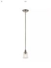 43949clp Kichler Lighting Waerly Mini Pendants Classic Pewter Steel 783927517768