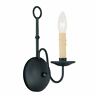 4491-04 Livex Lighting Heritage Black Wall Sconce 847284030039
