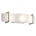 45220ni View Light Crescent Bathroom Contemporary Nickel Brushed Kichler