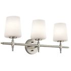 45387ni Bath Brushed 3lt Collection Kichler Vanity Nickel Light Arvella