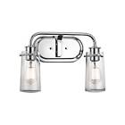 45458ch Kichler Braelyn Wide Seedy Glass Bath Light 783927455442