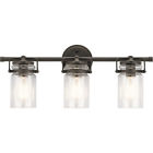 45689oz Kichler Brinley Olde Bronze Vanity Light Fixture Clear 783927536929