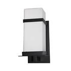458324 Bk Bel Air Lighting Valle Black Sconce 0736916657785