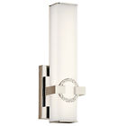 45876pnled Kichler Bordeaux Polished Nickel Led Wall Sconce 783927539562