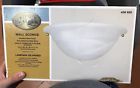 459920 Hampton Bay Wall Sconce White Frosted Clear Energy Efficient New