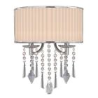 460999-1953031-251 First Vivian Chrome Wall Sconce With Bridal Veil 654975515313