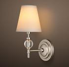 468049650004 Restoration Hardware New In Box Wilshire Sconce Satin