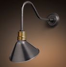 468051280008 Restoration Hardware Vintage Barn Angled Shade Sconce Bronze