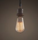 468066 Restoratin Hardware Rh Restoration Fillament Pendant Bare Bulb 468066880002