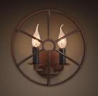 468453700005 Restoration Hardware Nib Foucaults Orb Sconce Rustic Iron