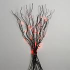 491486 Cost Plus World Market Orange Led Lights Black Willow Branch