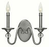 4952pl Hinkley Lighting Light Double Wall Sconce Nickel 640665495225
