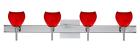 4sw-5605ma-cr-sq Besa Lighting Wall With Sq Canopy Tay Chrome 767893984854