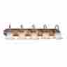 1005-01 5-light Livex Lighting Antique Brass Bathroom Vanity Light Home Lamps Wall Fixtures Decorative