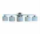 Vbs271-5bnk 5-light Allen Roth New Merington Frosted Opal Brushed Nickel Vanity Light Bar